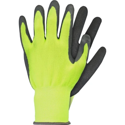 Afbeelding van Talen Tools Werkhandschoenen Latex Geel Maat S
