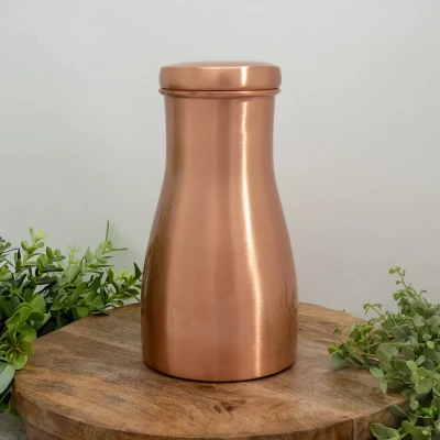 Afbeelding van Puur koperen karaf gepolijst met dop ± 950 ml