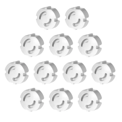 Afbeelding van Offgridtec 12 stuks kinderbeveiliging voor stopcontactbeveiliging insteekbare stopcontactdoppen wit