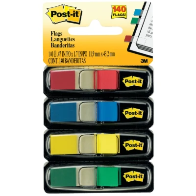 Afbeelding van Indextabs 3M Post it 6834 11,9x43,1mm assorti