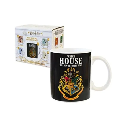 Afbeelding van Harry Potter, Kunststof, KL86071 Heat Change mok huizen [325ml], kleurrijk