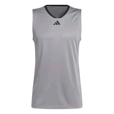 Afbeelding van ADIDAS Heren BASKETBALL LEGENDS TANK, Grey Three/Black, XS