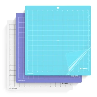 Afbeelding van XINART Snijmat voor Silhouette Cameo 4/3/2/1, (3 matten StandardGrip/LightGrip X/StrongGrip, 30 x cm) zelfklevende Cricket accessoires lijmen vinyl reservematten 5