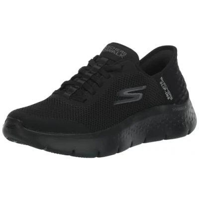 Afbeelding van Skechers Go Walk Flex Grand Entry Handsfree instappers voor dames., Zwart, 42.5 EU breed