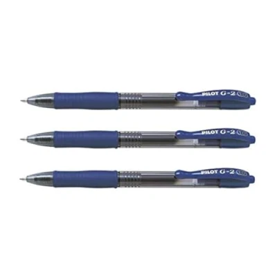 Afbeelding van Pilot G 2 Gel Ink Blauwe Rollerball pen Broad Tip