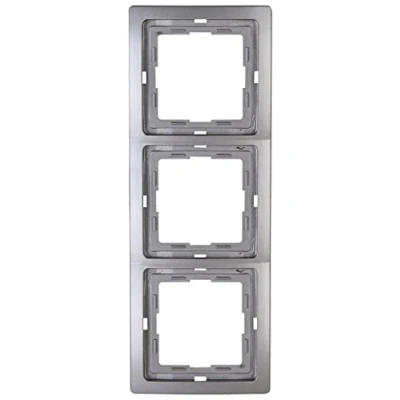 Afbeelding van Kopp Afdekframe 3 voudig, 1 stuk, platina, 400343064 Venetië