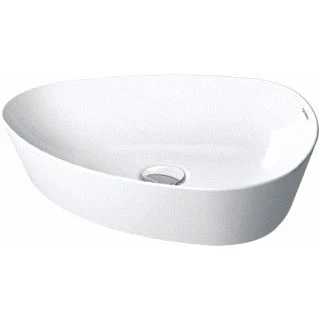 Afbeelding van Duravit cape cod opzetwastafel 500 mm wit hoogglans zonder kraangat wondergliss 23395000001