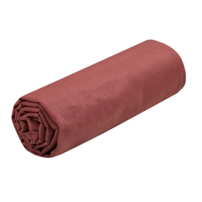 Afbeelding van Lovely Casa Hoeslaken Afmeting 140 x 190 cm Large 30 100% Oeko Tex gecertificeerd katoen Kleur Grenache Model Eden Beddengoed voor thuis Zacht en comfortabel een gezellig nest