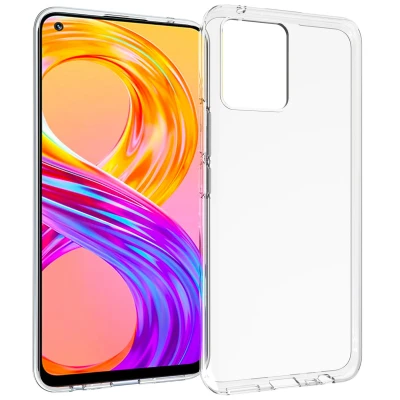 Afbeelding van Realme 8 Pro Hoesje Siliconen en TPU (zacht) Accezz Softcase/Backcover Transparant Telefoonhoesje