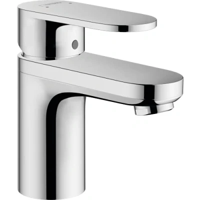 Afbeelding van Hansgrohe vernis blend wastafelmengkraan 100 zinc met pop up afvoer trekstang chroom 71571000