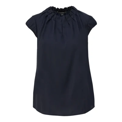 Afbeelding van comma Satijnen blouse met plooien, 5976, 34