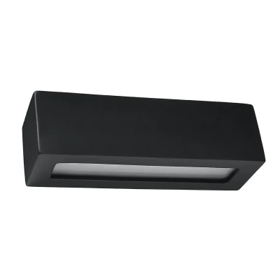 Afbeelding van Sollux Lighting Wandlamp keramiek VEGA zwart