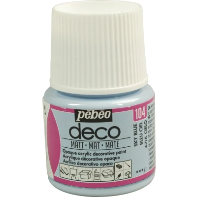 Afbeelding van Verf lichtblauw acryl mat opaque 45 ml déco Pébéo