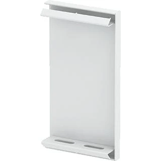 Afbeelding van Obo eindschot wandgoot zuil zaagsnede afdekking opklembaar staal bxd 135x72mm wit ral9010 6277270