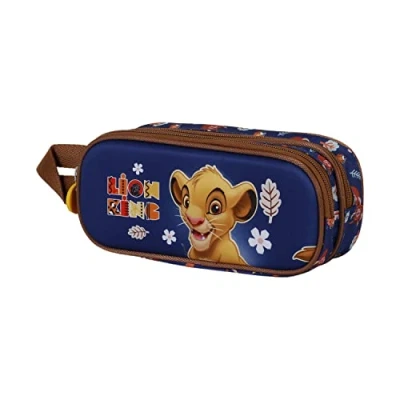 Afbeelding van De lion king Little Face 3d dubbele etui, blauw, pennenetui