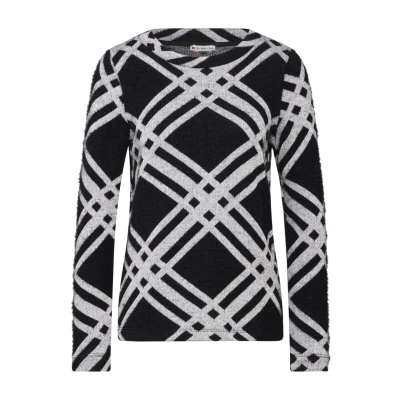 Afbeelding van STREET ONE Wollig shirt met lange mouwen, zwart, 42
