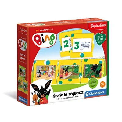 Afbeelding van Clementoni 16286 Sapientino spel Bing verhalen in sequenties, voor en na puzzelsequenties Play for Future Made Italy educatief 3 jaar