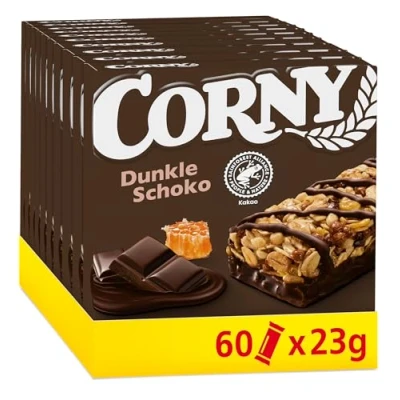Afbeelding van Corny Classic donkere chocolade, mueslirepen, verpakking van 10 (10 x 138 g)