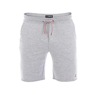 Afbeelding van riverso RIVMax Sweatshorts voor heren, bermuda, zomer, sportbroek, katoen, zwart, rood, blauw, grijs, roze, groen, S, M, L, XL, 2XL, 3XL, 4XL, 5XL, Licht Grijs Melange (23100), 3XL