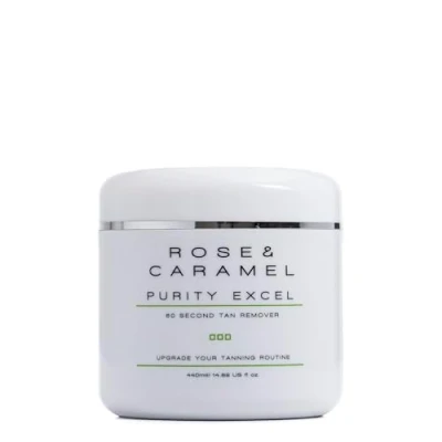 Afbeelding van Rose &amp; Caramel Purity Excel 60 second tan remover zelfbruiner verwijderaar 440 ml