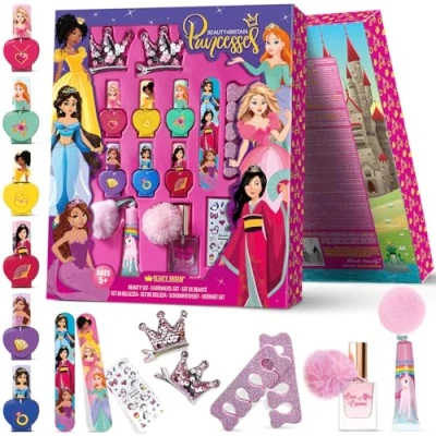 Afbeelding van Prinses Waterbasis Nagellak Set 6 Kleuren, Lichaamsspray, Lipgloss, Haarklemmen, Nagelstickers, Manicure &amp; Pedicure Accessoires