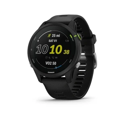 Afbeelding van Garmin Forerunner 255 Music, Tot 14 dagen batterij, Aanpasbare trainingsschema&#039;s, Coach, 30 ingebouwde sportapps, Triathlon en multisport profielen, Zwart (Gereviseerd)