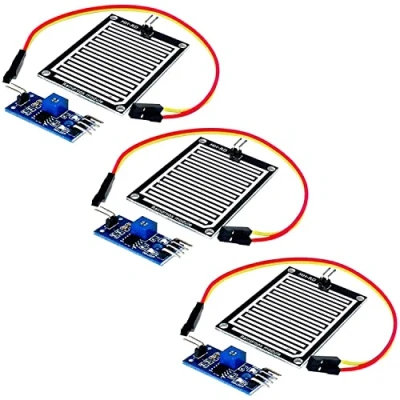 Afbeelding van AZDelivery 3 x Rain Drop Sensor Module compatibel met Arduino Inclusief E Book!
