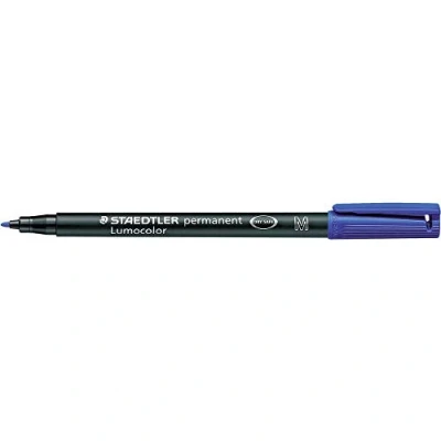 Afbeelding van Staedtler LumoColor 317 permanente viltstift, medium punt, 1 mm, blauw