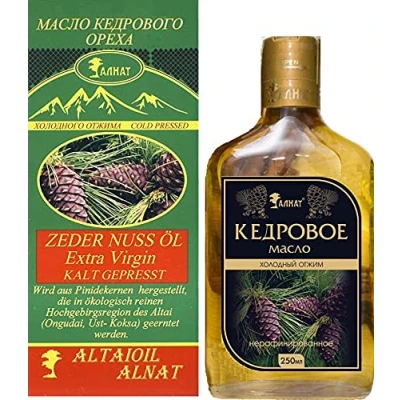 Afbeelding van Cedernotenolie, alnat, extra virgin koudgeperst, 250 ml, ml