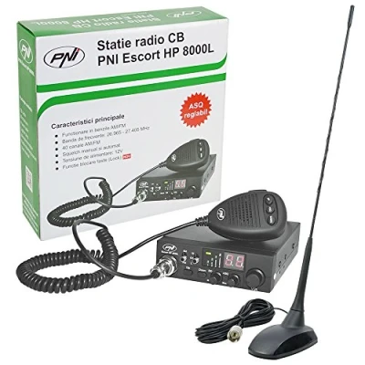 Afbeelding van PNI 5540radiosignaal Kit CB ESCORT HP 8000L ASQ + antenne Extra 48, sigarettenaanstekerstekker meegeleverd