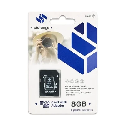Afbeelding van STORANGE 8GB Class 10 SDHC Micro SD kaart + adapter
