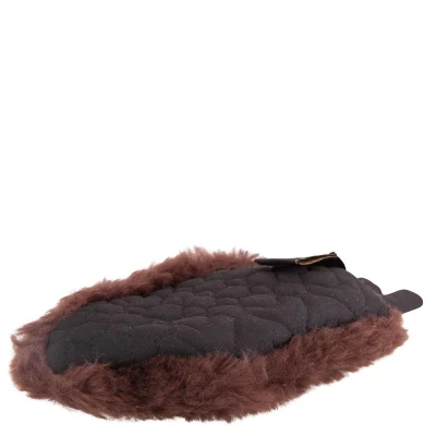 Afbeelding van BR Poetshandschoen schapenvacht enkelzijdig One Size Bruin