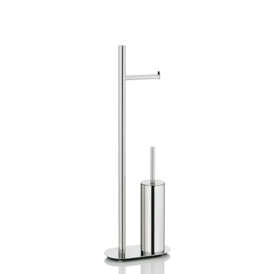 Afbeelding van WC borstel Kela Lucido met Toiletrolhouder Zilver