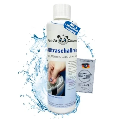 Afbeelding van PandaCleaner Ultrasone reiniger vloeistof 250 ml concentraat voor brillen, tandproducten, goud, munten, glas, horloges (waterdicht) en nog veel meer. (250 ml)