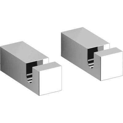 Afbeelding van Clou Quadria set à 2 kledinghaken chroom