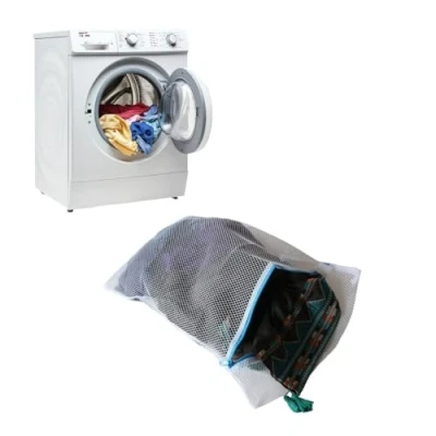Afbeelding van Today Waszak 47 x 32 cm Bescherming voor kleding in de wasmachine, robuust net met veilige sluiting, ideaal gevoelige Made Italy