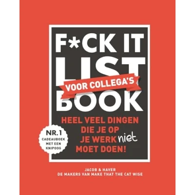 Afbeelding van F*ck it list book voor collega&#039;s (Hardback)