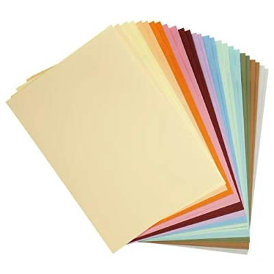 Afbeelding van Clairefontaine Ref 975299C Maya glad gekleurde tekenkaart (2 x verpakkingen van 14 vellen) 185 g/m² A4 (29,7 21 cm) Pastel kleuren Diep geverfd, zuurvrij, pH neutraal