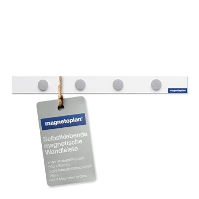 Afbeelding van Magnetoplan Magneetstrip magnetowand (l x b) 50 cm 5 Wit 1 stuk(s) 16270M