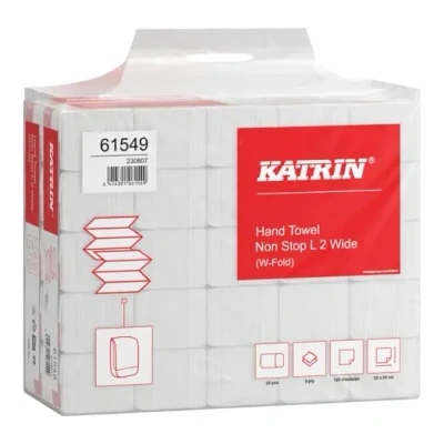Afbeelding van Handdoek Katrin W vouw 2 laags wit 320x240mm