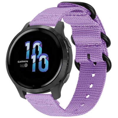 Afbeelding van Nylon bandje Universeel 22 mm aansluiting Paars iMoshion Textiel