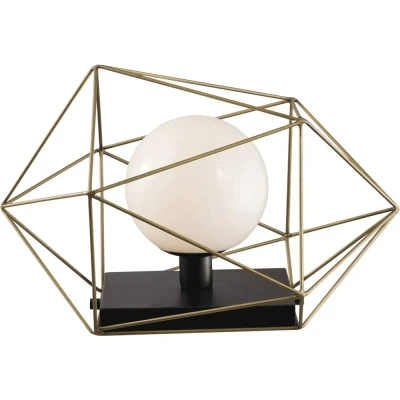 Afbeelding van ECO Light ABRAXAS I L1 ORO Tafellamp E27 60 W Goud, Zwart