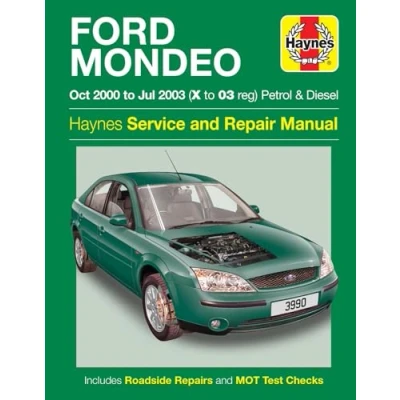Afbeelding van Ford Mondeo Petrol &amp; Diesel (Oct 00 Jul 03) Haynes Repair Manual