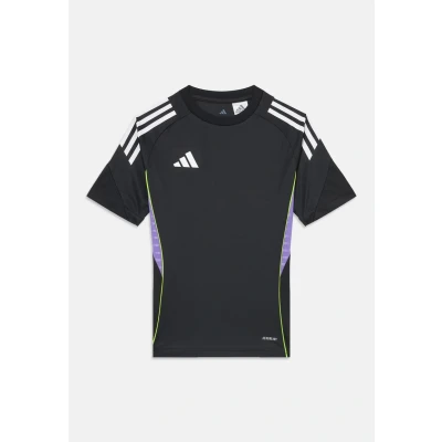 Afbeelding van adidas Performance TIRO25C Youth Unisex Voetbalshirt voor kinderen, Maat: 176, Black/purple rush