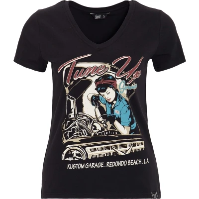 Afbeelding van Queen Kerosin Tune Up Top S Zwart