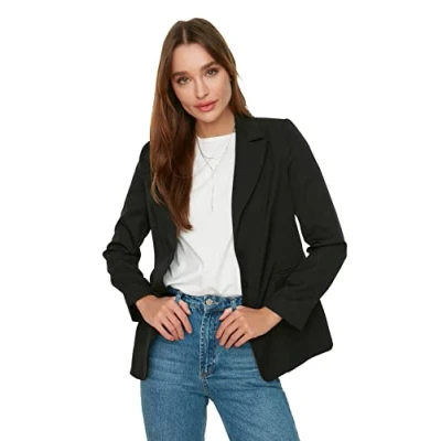 Afbeelding van Trendyol TWOAW22CE0168 Volwassenen Vrouwen Single Zwart 34