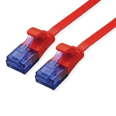 Afbeelding van VALUE UTP patchkabel, Cat.6A (Class EA), extra plat, rood, 3 m