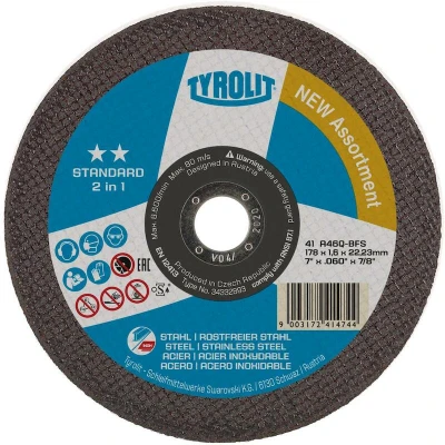 Afbeelding van Tyrolit 2in1 Doorslijpschijf (Standard) 230 x 1,9 22,2 MM Staal en RVS