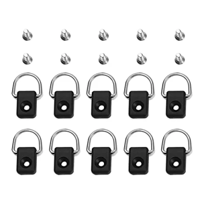 Afbeelding van VGEBY 10 stuks kajak D ring, sjorogen, bootrigging, veiligheid binden, strik, deck montage accessoires met M6 schroeven, voor kano, kajak, boot, vissers, zeilen, hanger