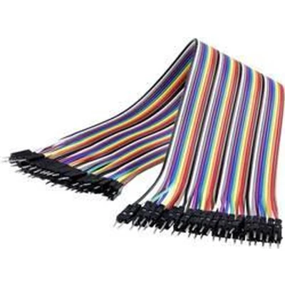 Afbeelding van Renkforce JKMM403 Jumperkabel Arduino, Banana Pi, Raspberry Pi [40x Draadbrug stekker 40x stekker] 30.00 cm